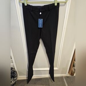 Ralph Lauren Black Fitted Trousers With Button Bottoms Size 2. Never Worn